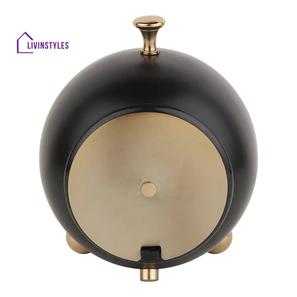 Sphere Timekeeper Black Finish Table Clock