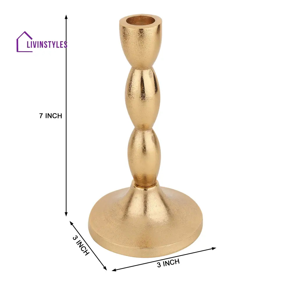 Spiral Candle Holder /Gold Holder