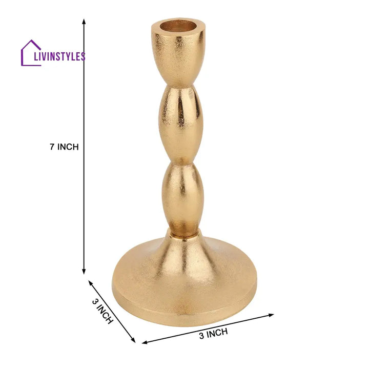 Spiral Candle Holder /Gold Holder