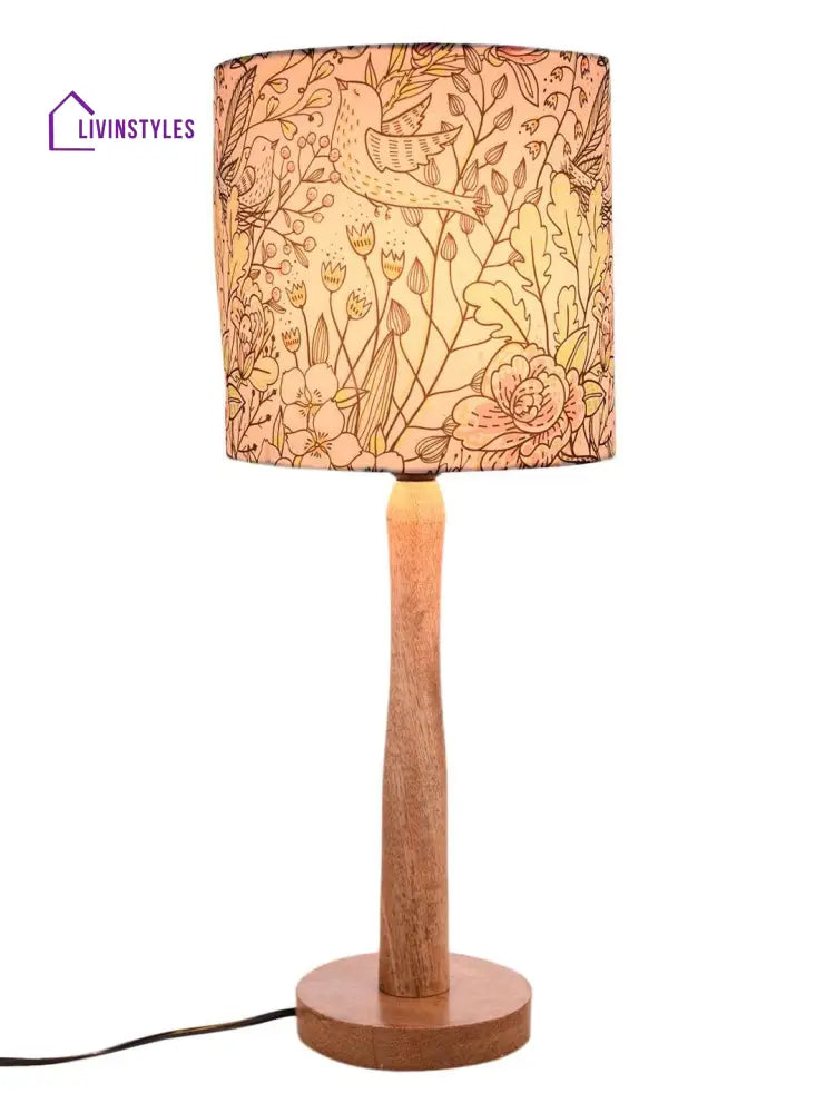 Spring Leaves Wooden Lamp