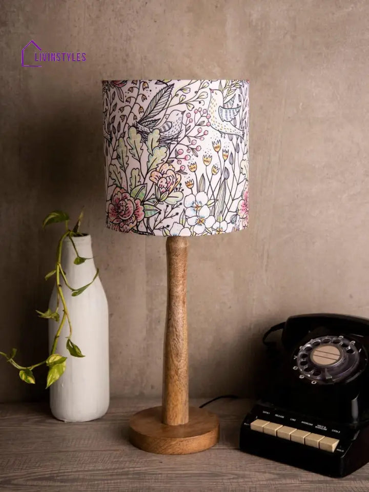 Spring Leaves Wooden Lamp