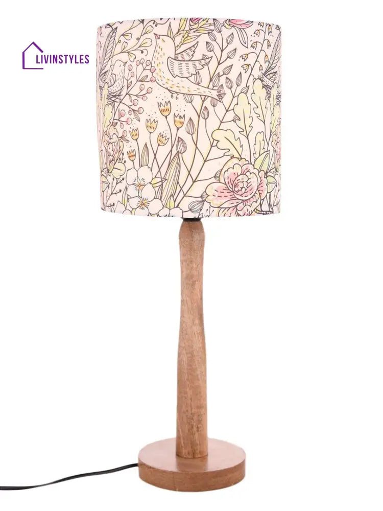 Spring Leaves Wooden Lamp