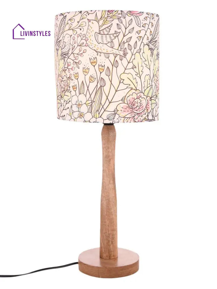 Spring Leaves Wooden Lamp