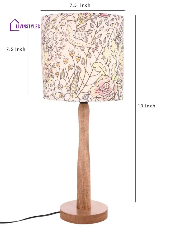 Spring Leaves Wooden Lamp