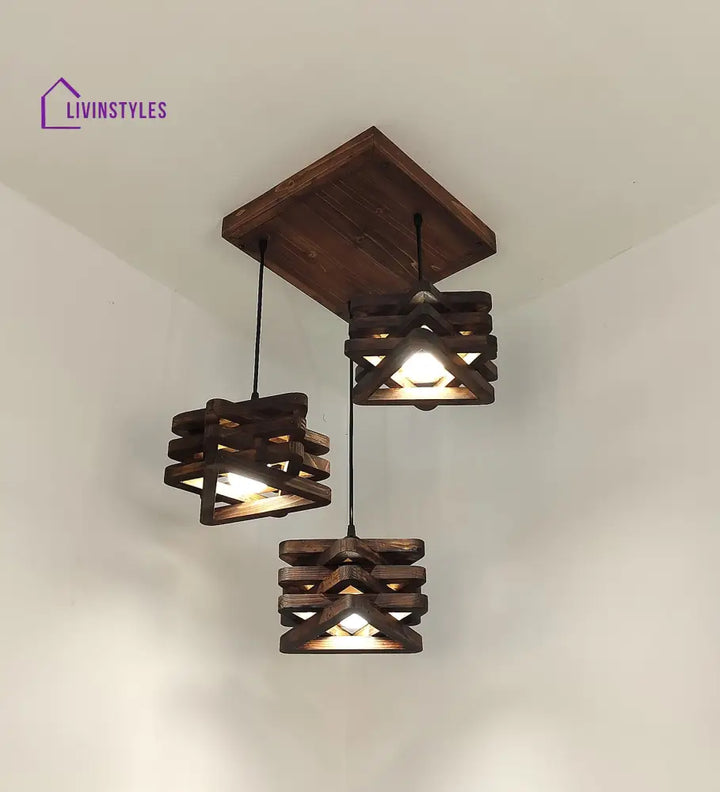 Star Brown Cluster Hanging Lamp Lamps