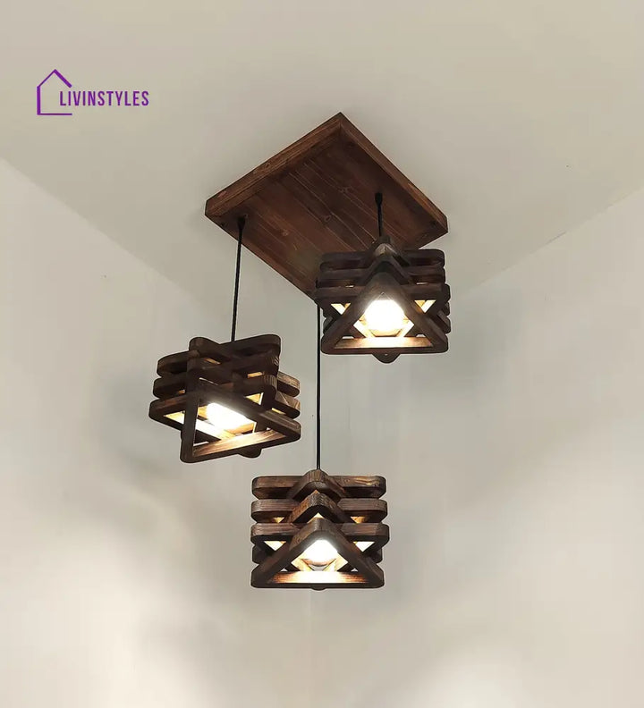 Star Brown Cluster Hanging Lamp Lamps