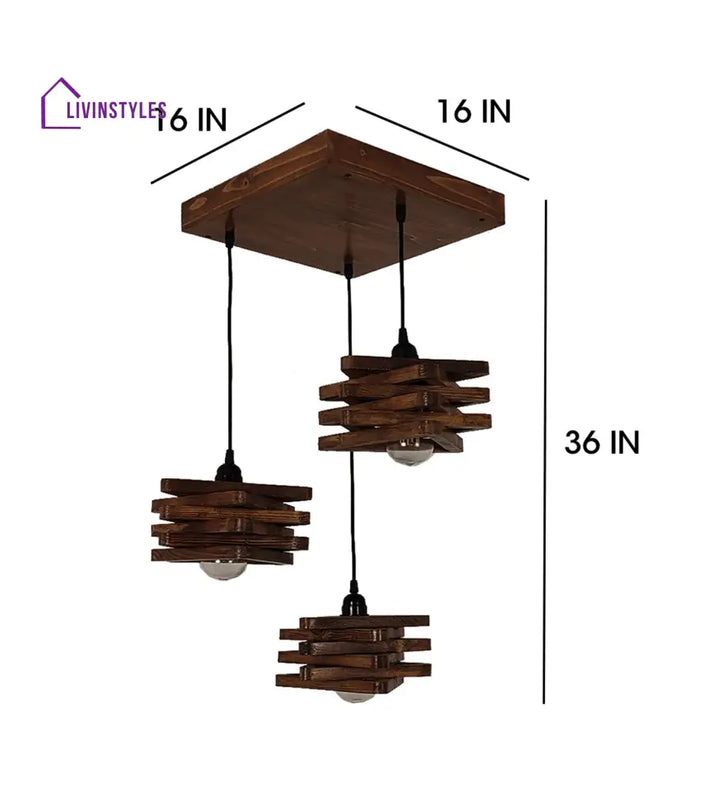 Star Brown Cluster Hanging Lamp Lamps