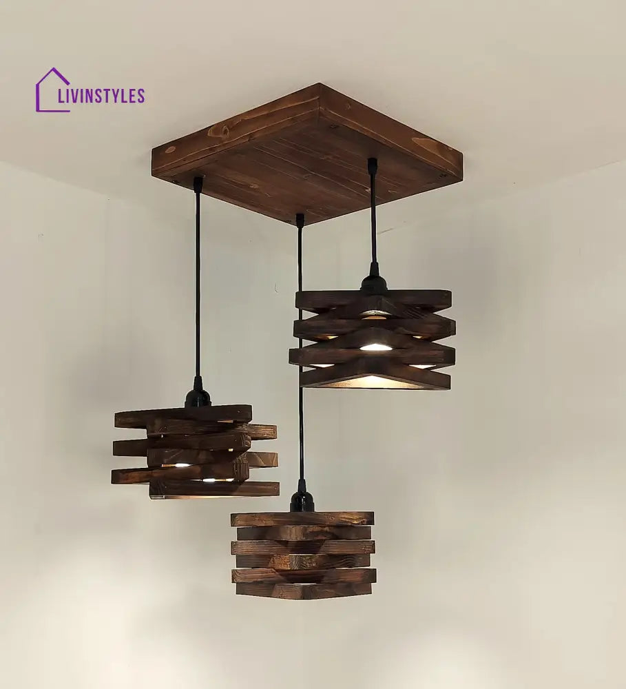 Star Brown Cluster Hanging Lamp Lamps