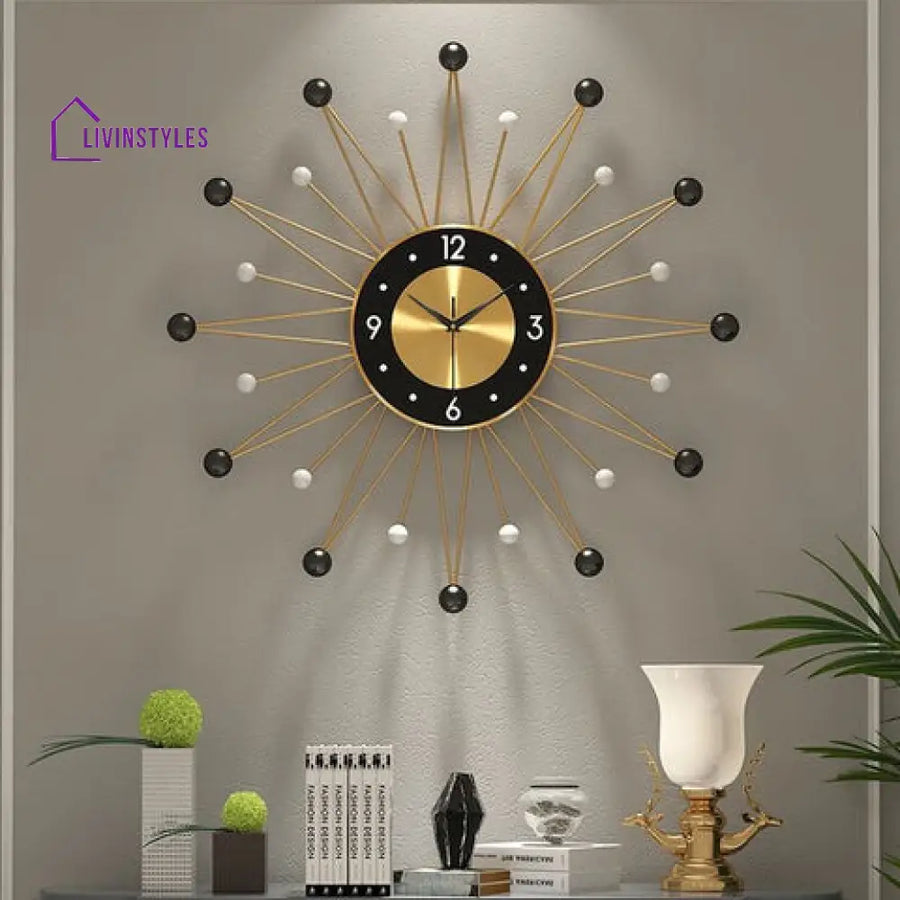 Star Design Metal Wall Clock