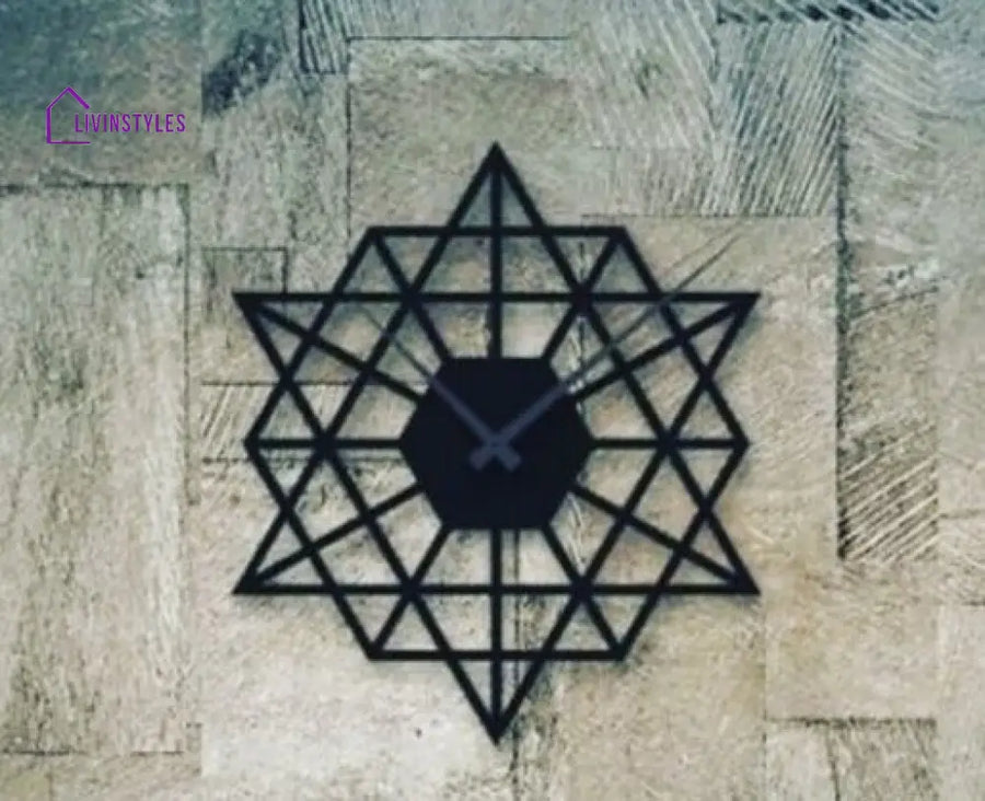 Star Design Metal Wall Clock