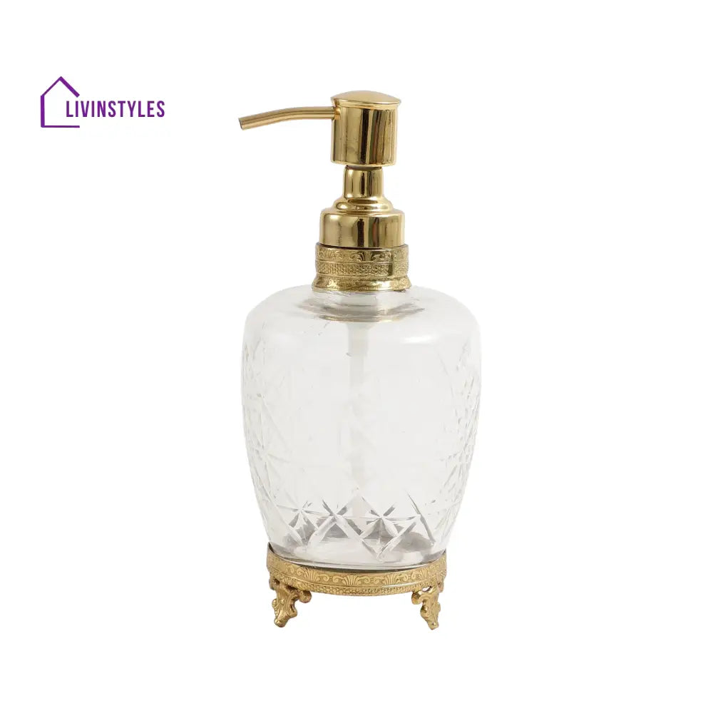 Starlight Crystal Cut Dispenser In Gold