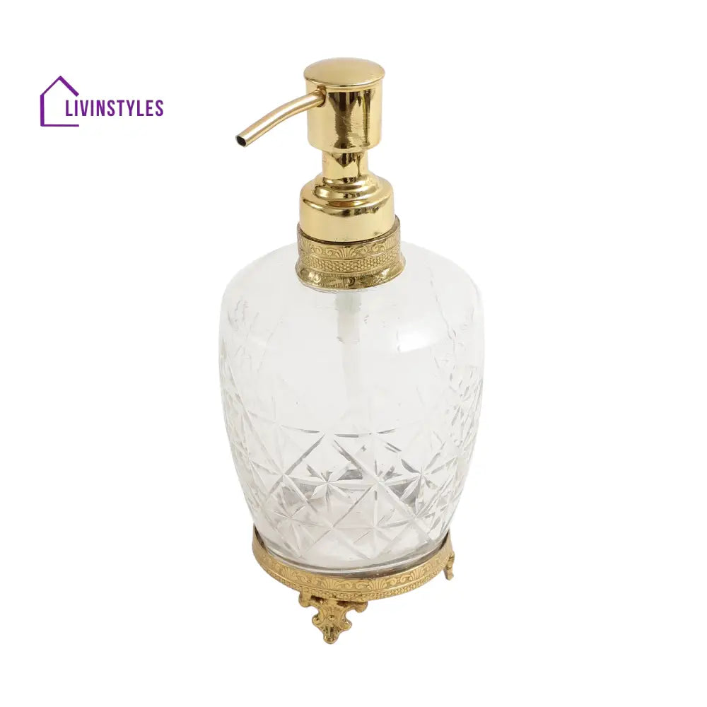 Starlight Crystal Cut Dispenser In Gold