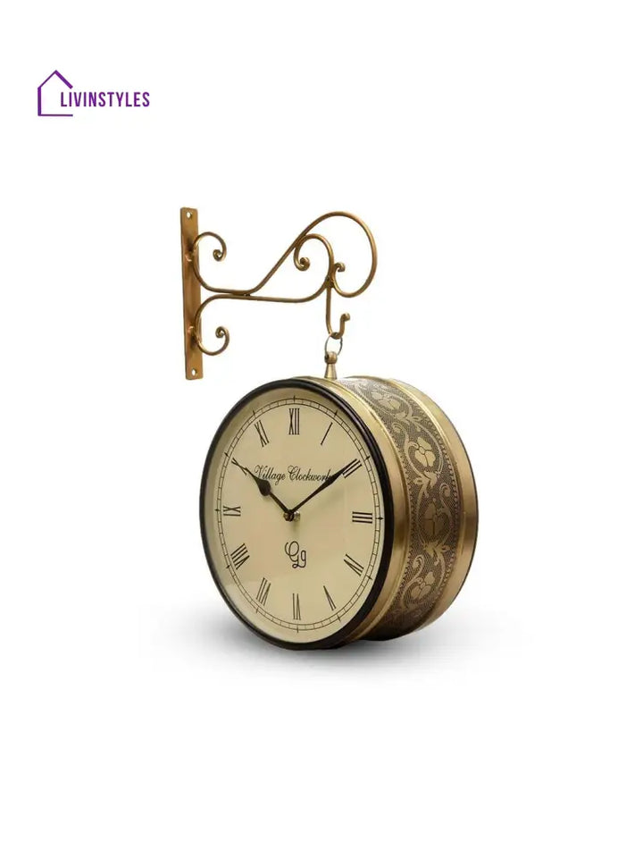 Station Clock Brass 10 Inches