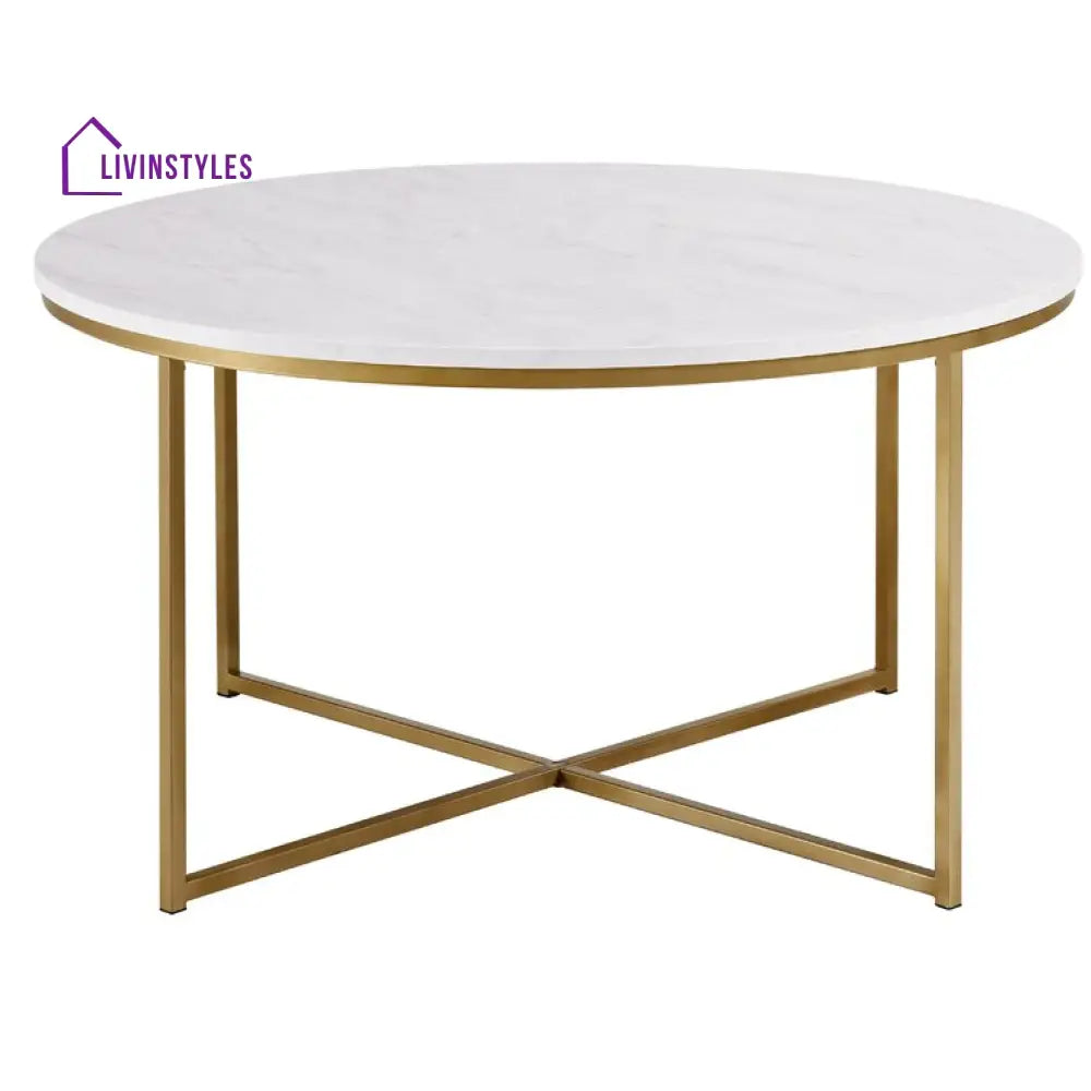 Sterling Metal Coffee Table For Living Room