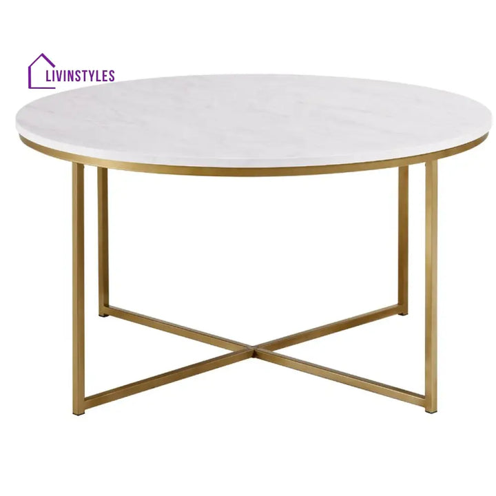 Sterling Metal Coffee Table For Living Room