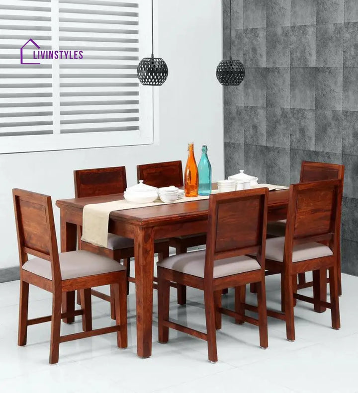 Sterling Sheesham Wood 6 Seater Dining Set Dining Set