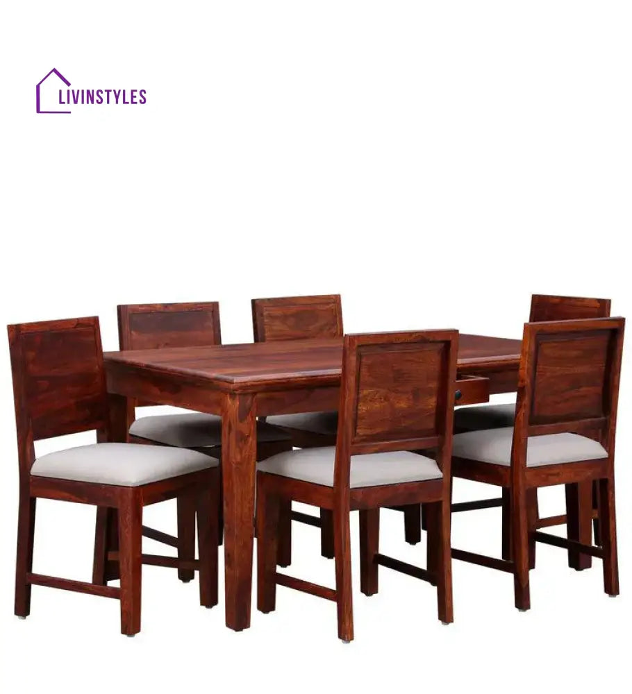 Sterling Sheesham Wood 6 Seater Dining Set Dining Set