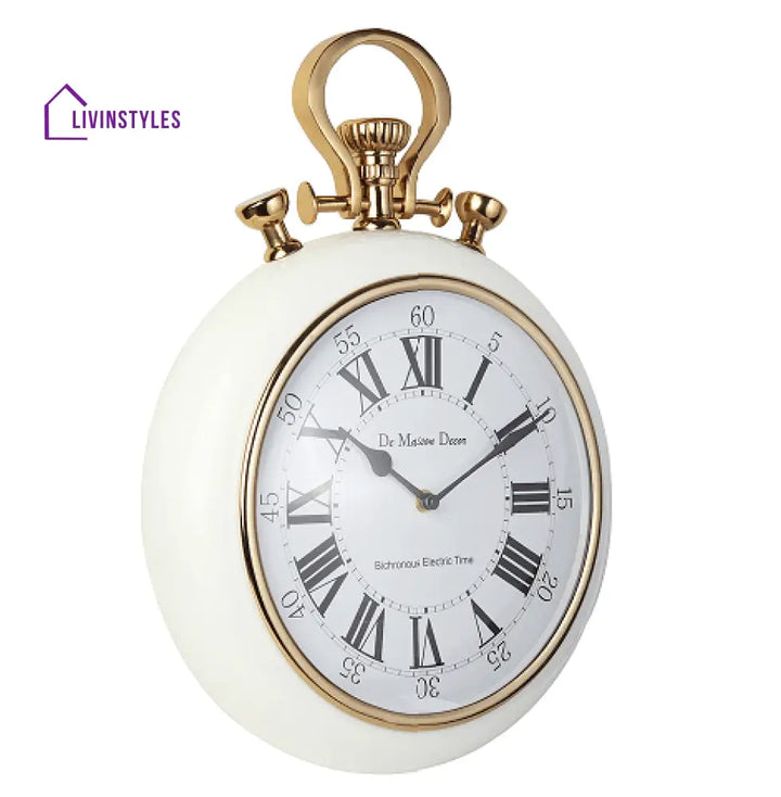 Sullivan - The White And Gold Wall Clock