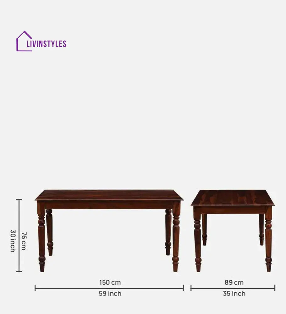 Summit Solid Wood 6 Seater Dining Set Dining Set