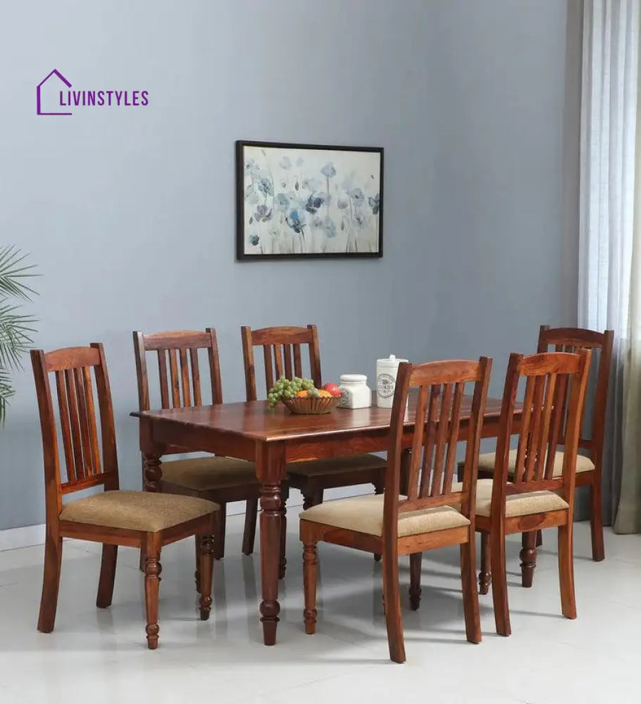 Summit Solid Wood 6 Seater Dining Set Dining Set