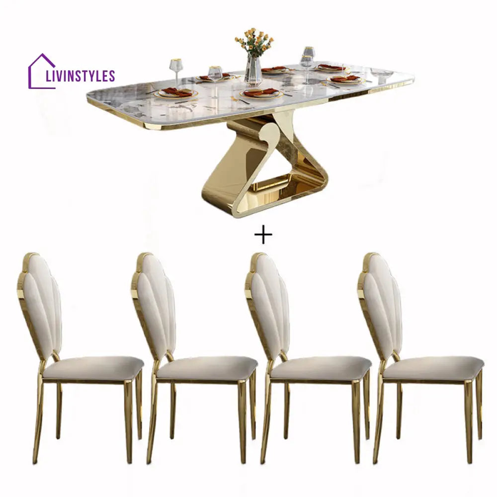 Summit Stainless Steel Dining Table Set