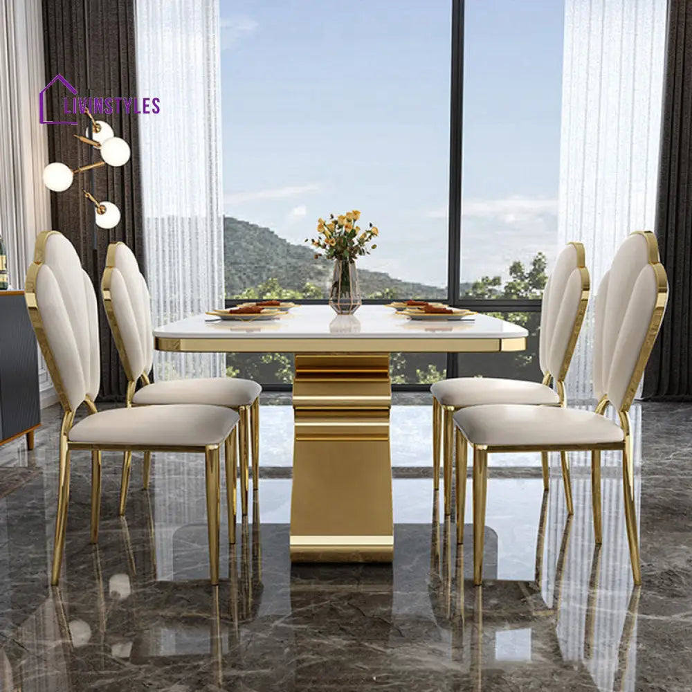 Summit Stainless Steel Dining Table Set