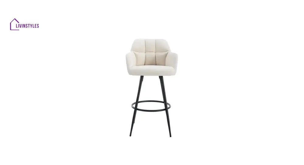 White Color Cayden Bar Stool