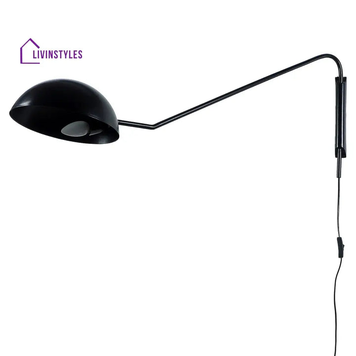 Swiveling Black Metal Wall Light By Ss Lightings Lamp