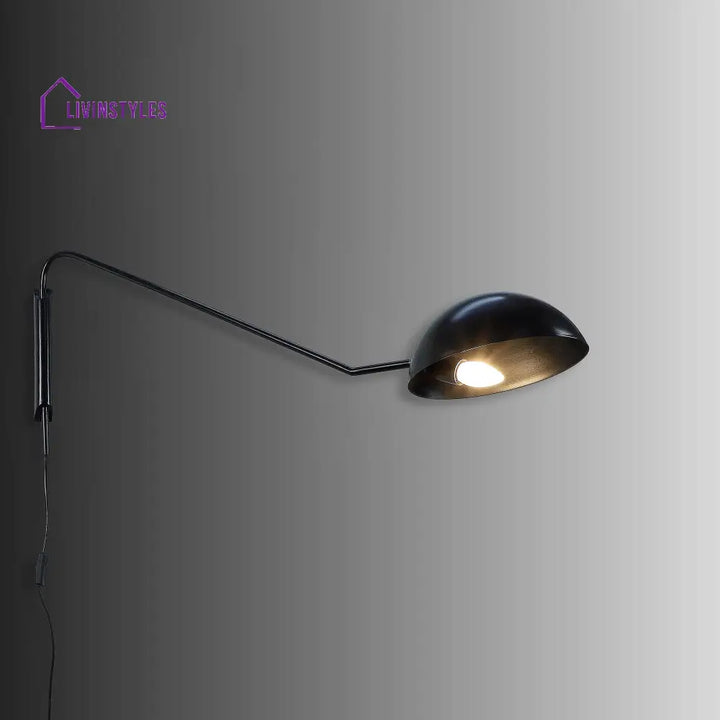 Swiveling Black Metal Wall Light By Ss Lightings Lamp