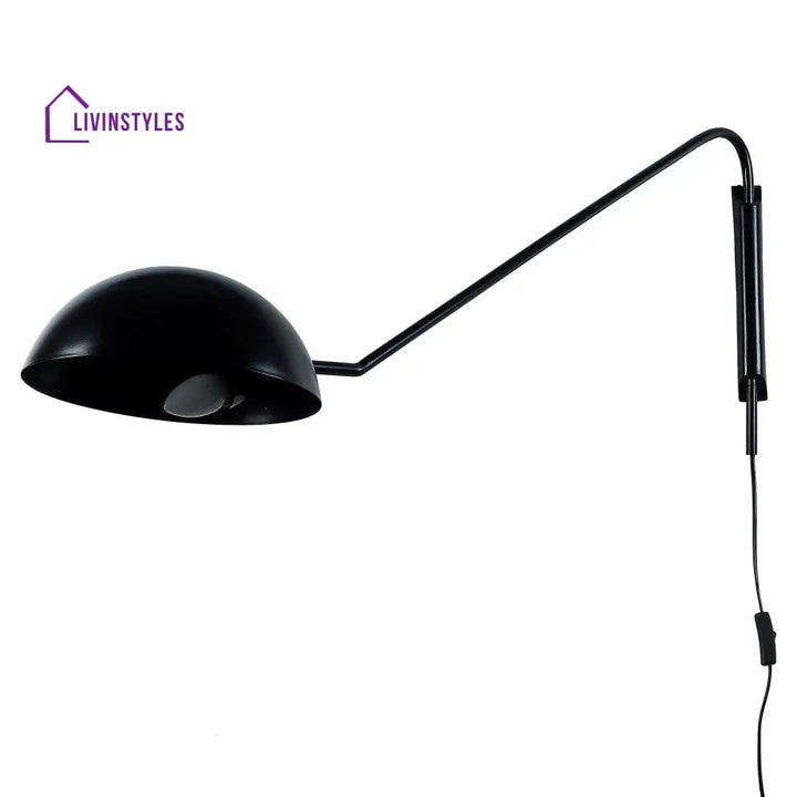 Swiveling Black Metal Wall Light By Ss Lightings Lamp