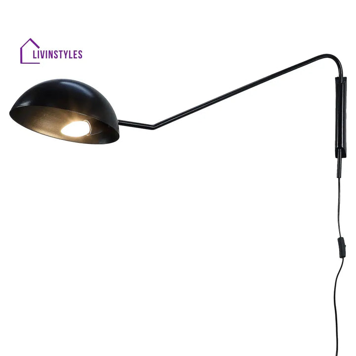 Swiveling Black Metal Wall Light By Ss Lightings Lamp