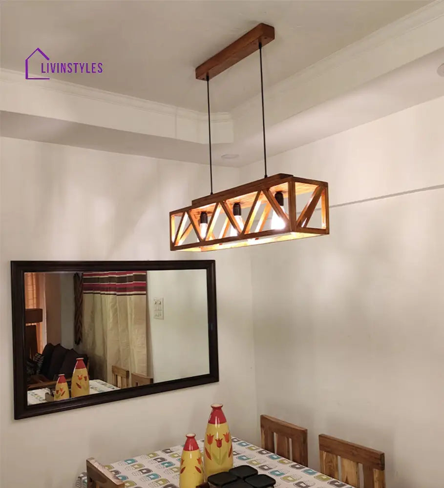 Symmetric 36 Centrum Brown 3 Series Hanging Lamp Lamps