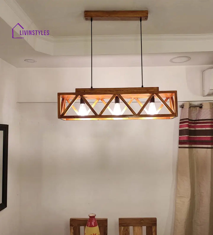 Symmetric 36 Centrum Brown 3 Series Hanging Lamp Lamps