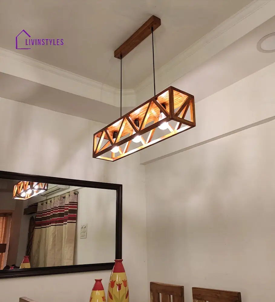 Symmetric 36 Centrum Brown 3 Series Hanging Lamp Lamps