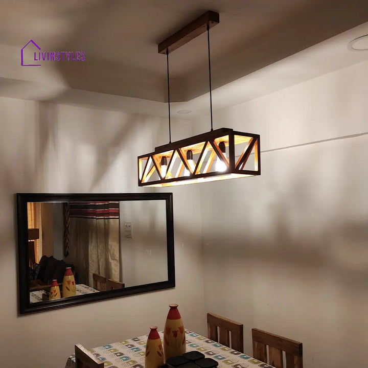 Symmetric Centrum Wooden Series Hanging Lamp Lamps