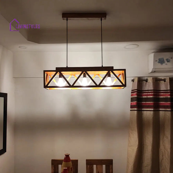 Symmetric Centrum Wooden Series Hanging Lamp Lamps