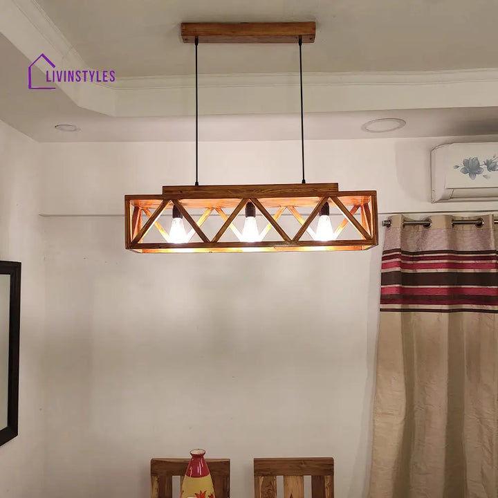 Symmetric Centrum Wooden Series Hanging Lamp Lamps