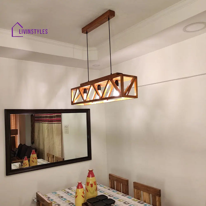 Symmetric Centrum Wooden Series Hanging Lamp Lamps