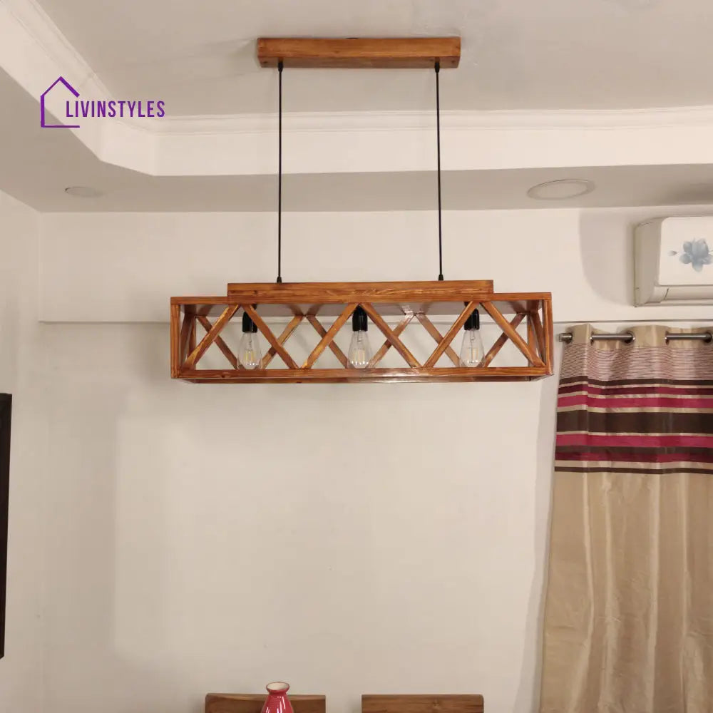 Symmetric Centrum Wooden Series Hanging Lamp Lamps