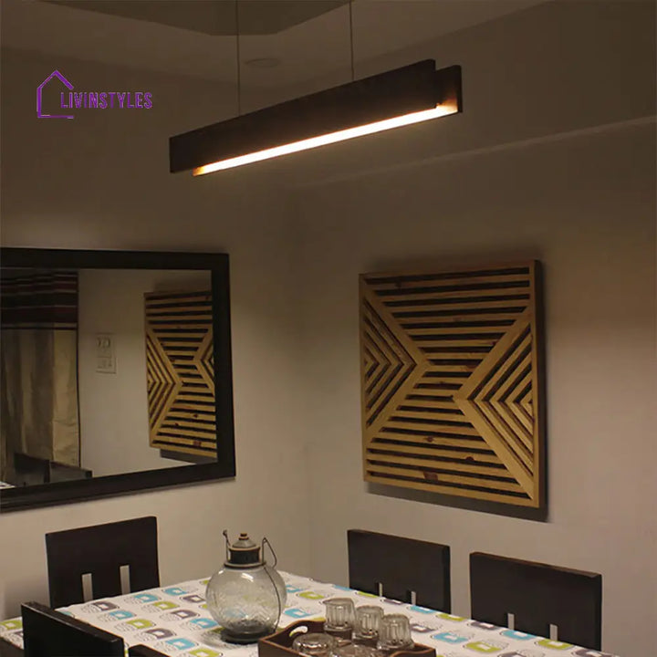 Synergy 36 Brown Wooden Led Hanging Lamp Lamps