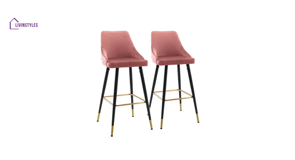 Pink Color Davan Bar Stool