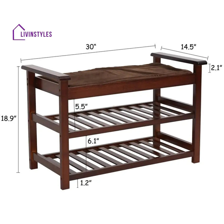 Tatiana Solid Wood Shoe Rack