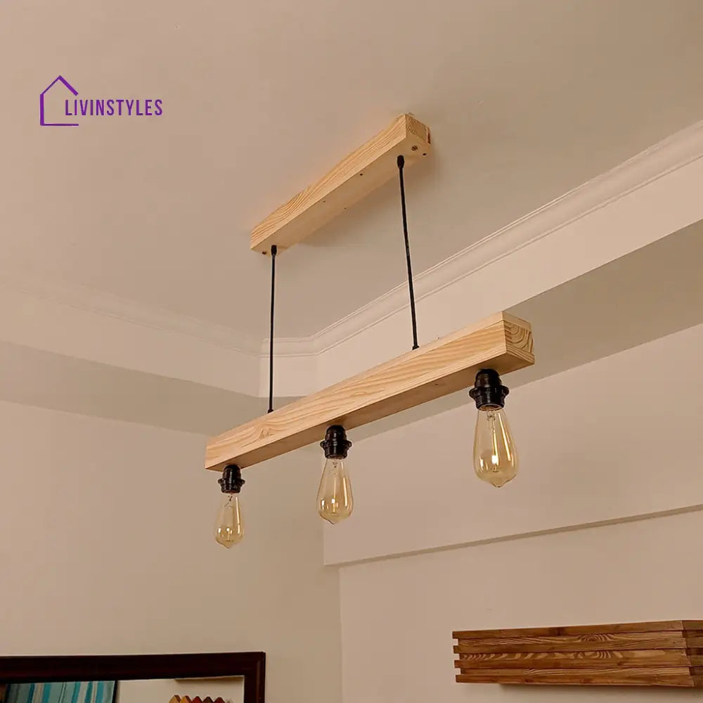 Tavern Beige Wooden Series Hanging Lamp Lamps