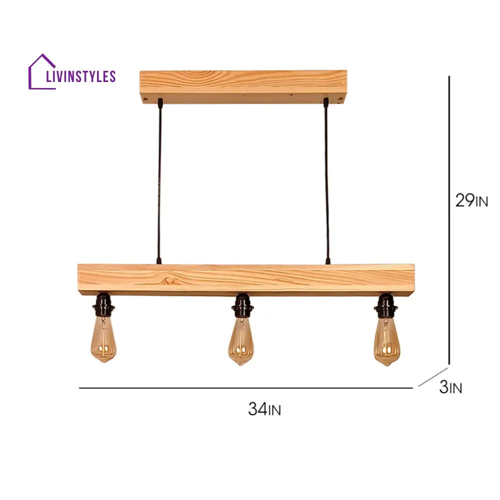 Tavern Beige Wooden Series Hanging Lamp Lamps