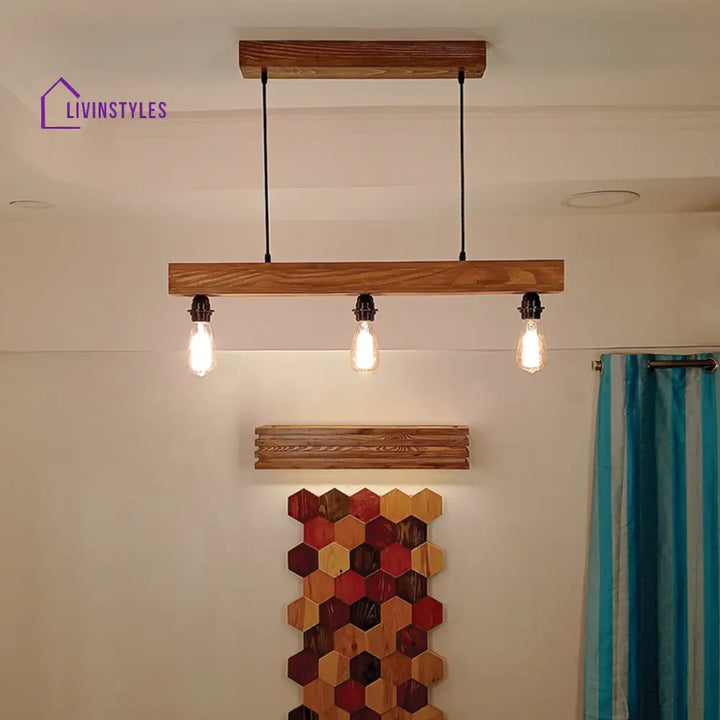 Tavern Brown Wooden Series Hanging Lamp Lamps