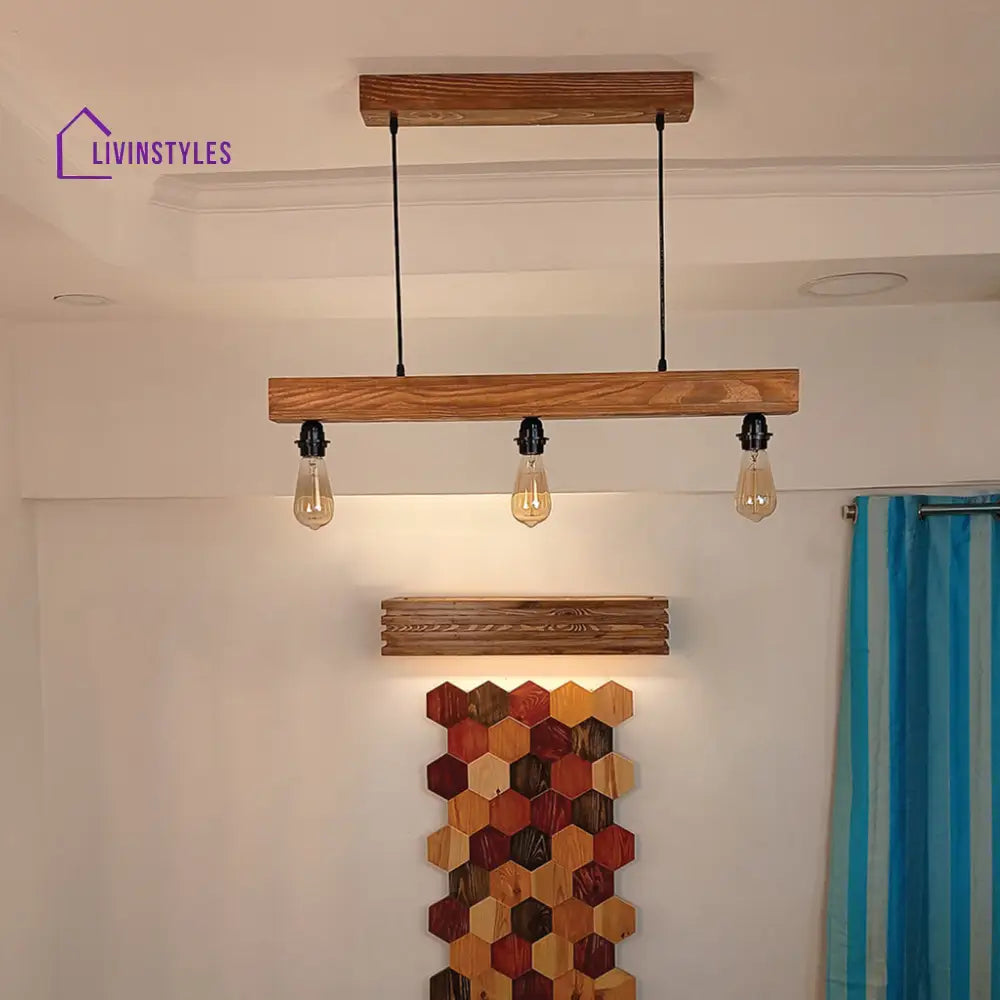 Tavern Brown Wooden Series Hanging Lamp Lamps