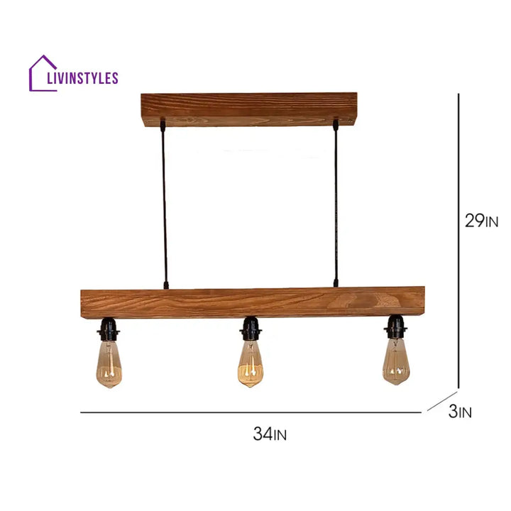 Tavern Brown Wooden Series Hanging Lamp Lamps