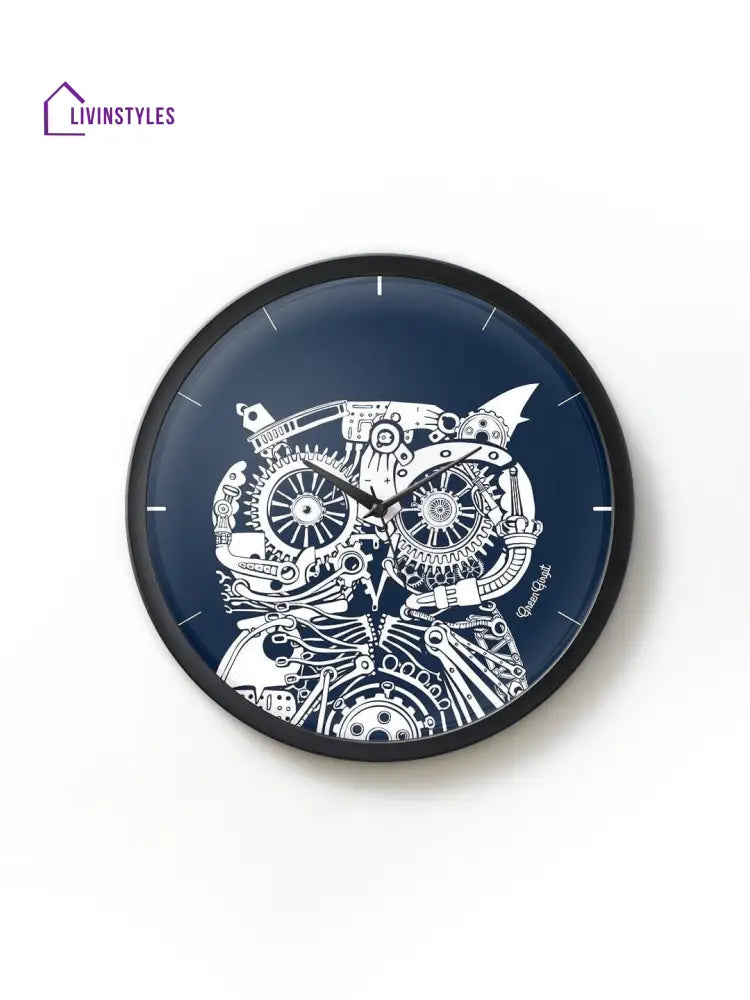 Techno Owl Multicolor Wall Clock