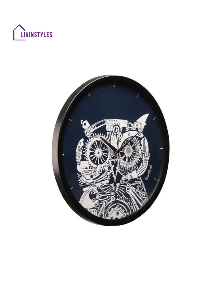 Techno Owl Multicolor Wall Clock