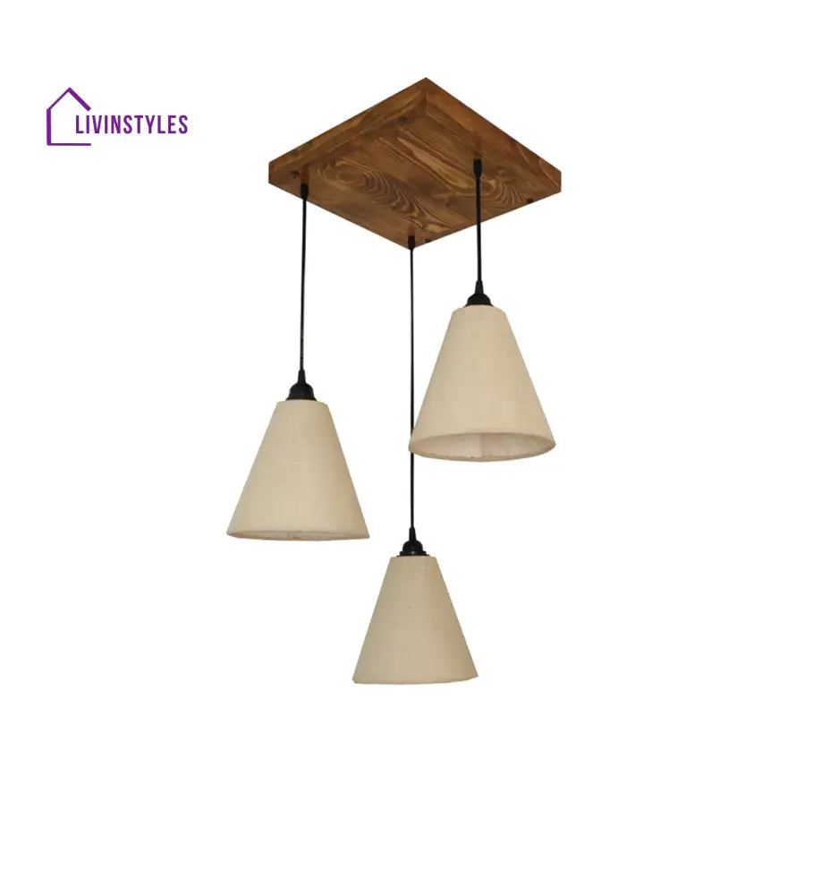 Terzo Beige Cluster Hanging Lamp Lamps